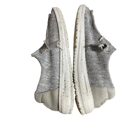 Hey Dude Wendy Comfort Shoes Womens Size 5 Stretch Cloud Gray - Picture 7 of 9